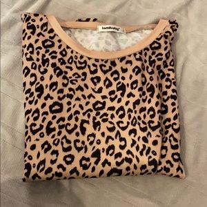 Barely worn leopard long sleeve shirt